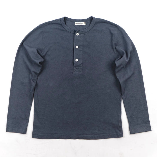 13 Ounce L/S Henley - Faded Blue - DUNE + SALT