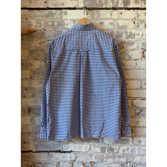 NN07 Colby Regular Fit Oxford Shirt - Cobolt Check Light Slate Gray