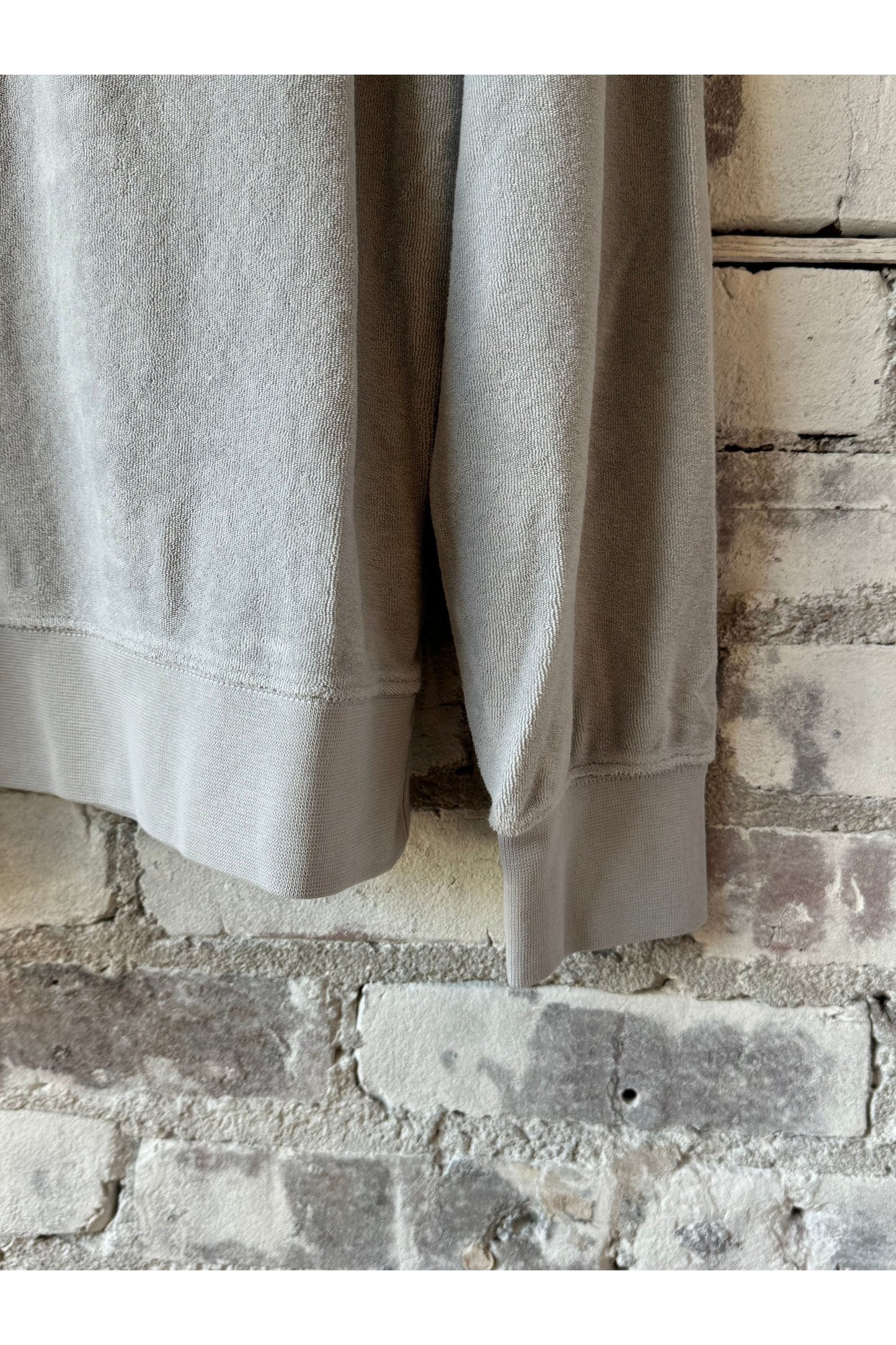 Terry Zip Sweatshirt - Silver - DUNE + SALT