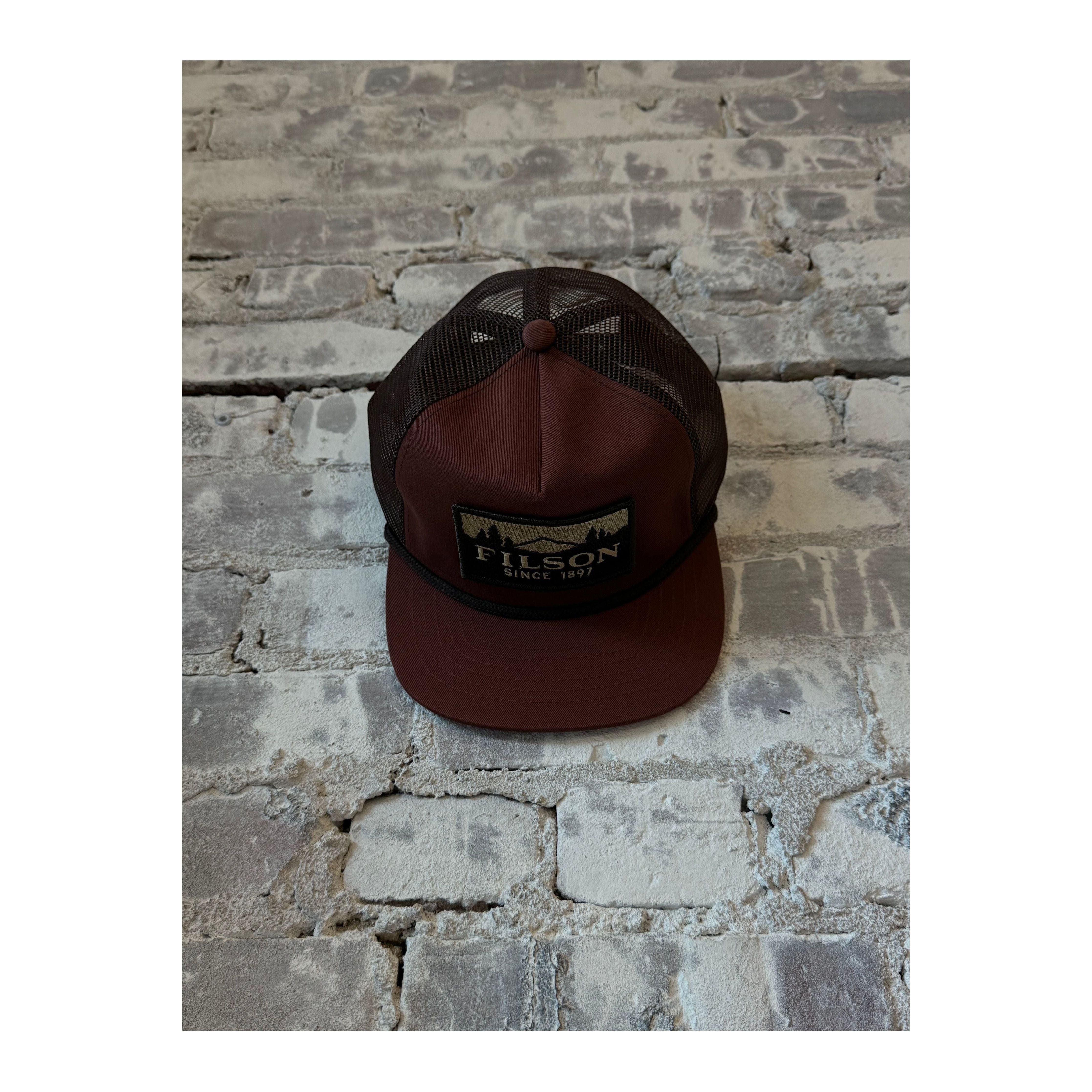 Filson Trucker Mesh Cap - Redwood/Scenic | DUNE + SALT