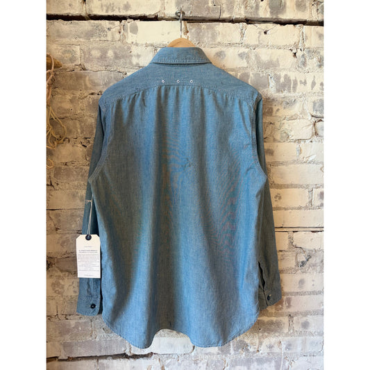 Unisex 5oz Vintage Chambray Work Shirt - DUNE + SALT