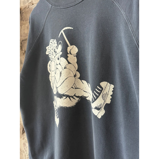 Wayne Raglan Sleeve Sweatshirt - Blue Corn - DUNE + SALT