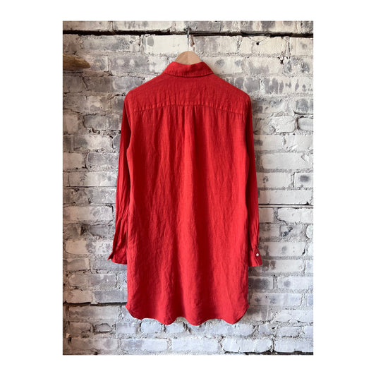 Rea Linen Dress - Poppy - DUNE + SALT