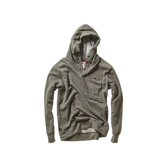 Relwen Micropile Hoodie - Smoke Olive Heather White Smoke