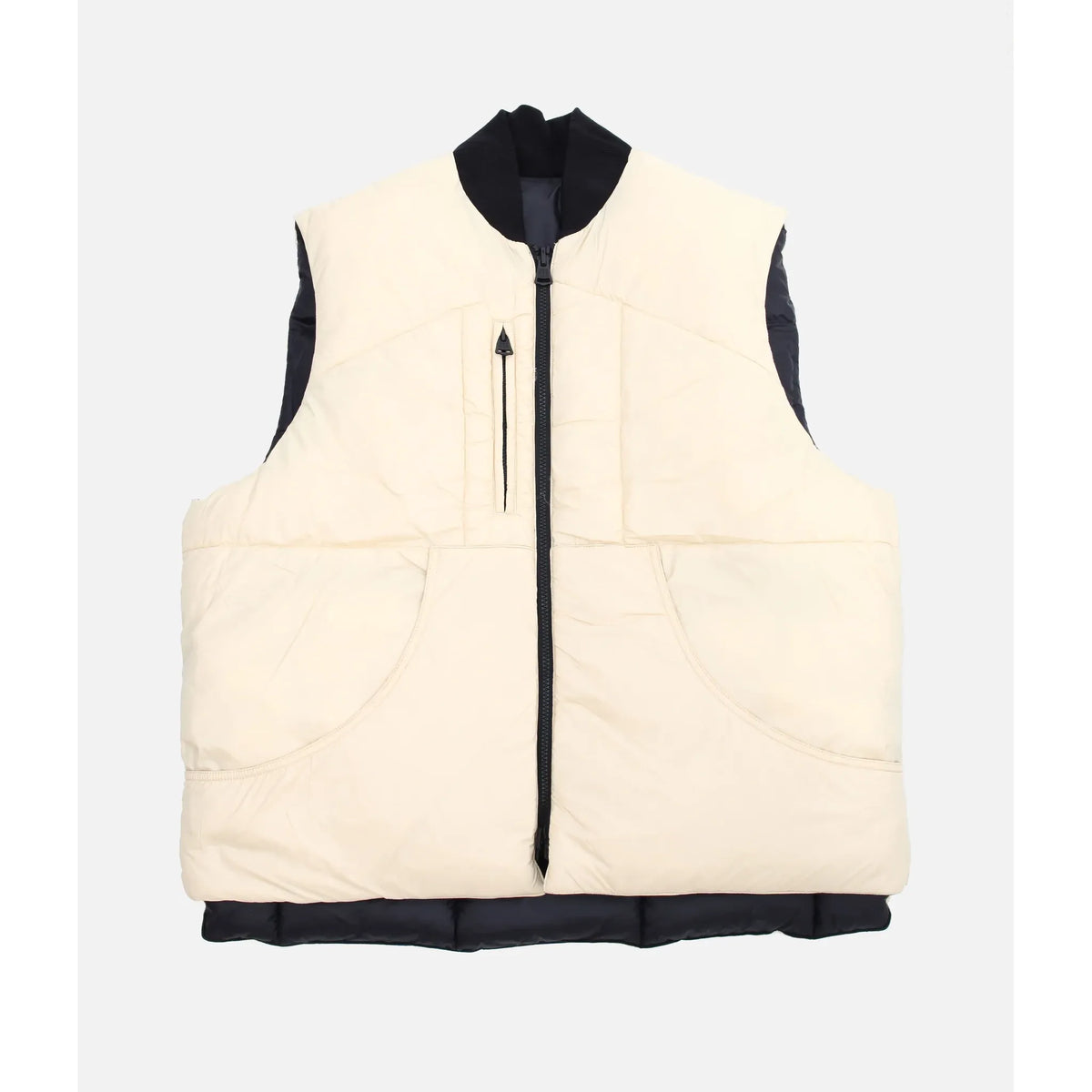 Men's black licorice Minarets vest by Big Rock Candy Mountaineering, featuring a sleek, insulated design for outdoor adventures.