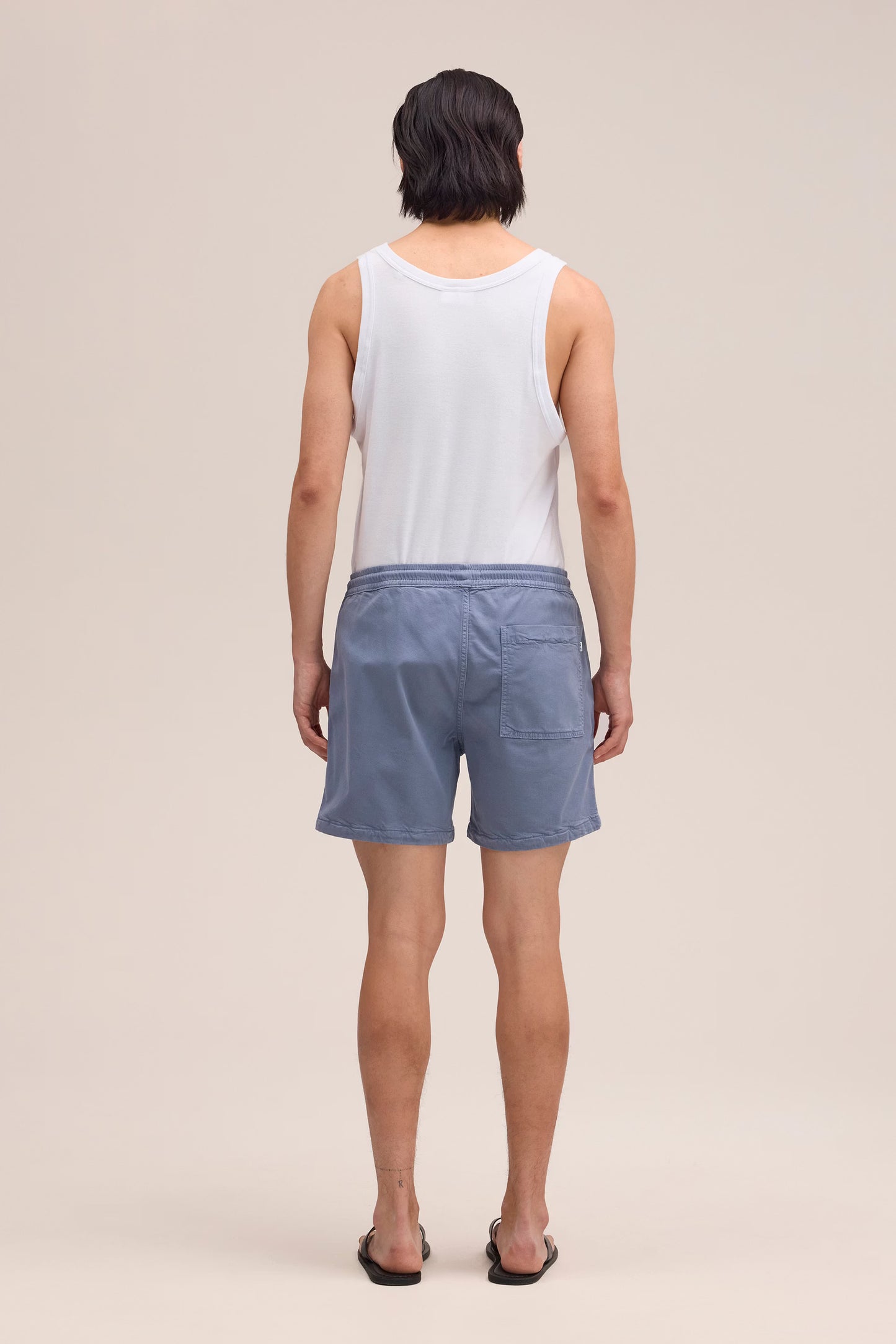Gregor Lyocell Blend Shorts - Stone Blue - DUNE + SALT