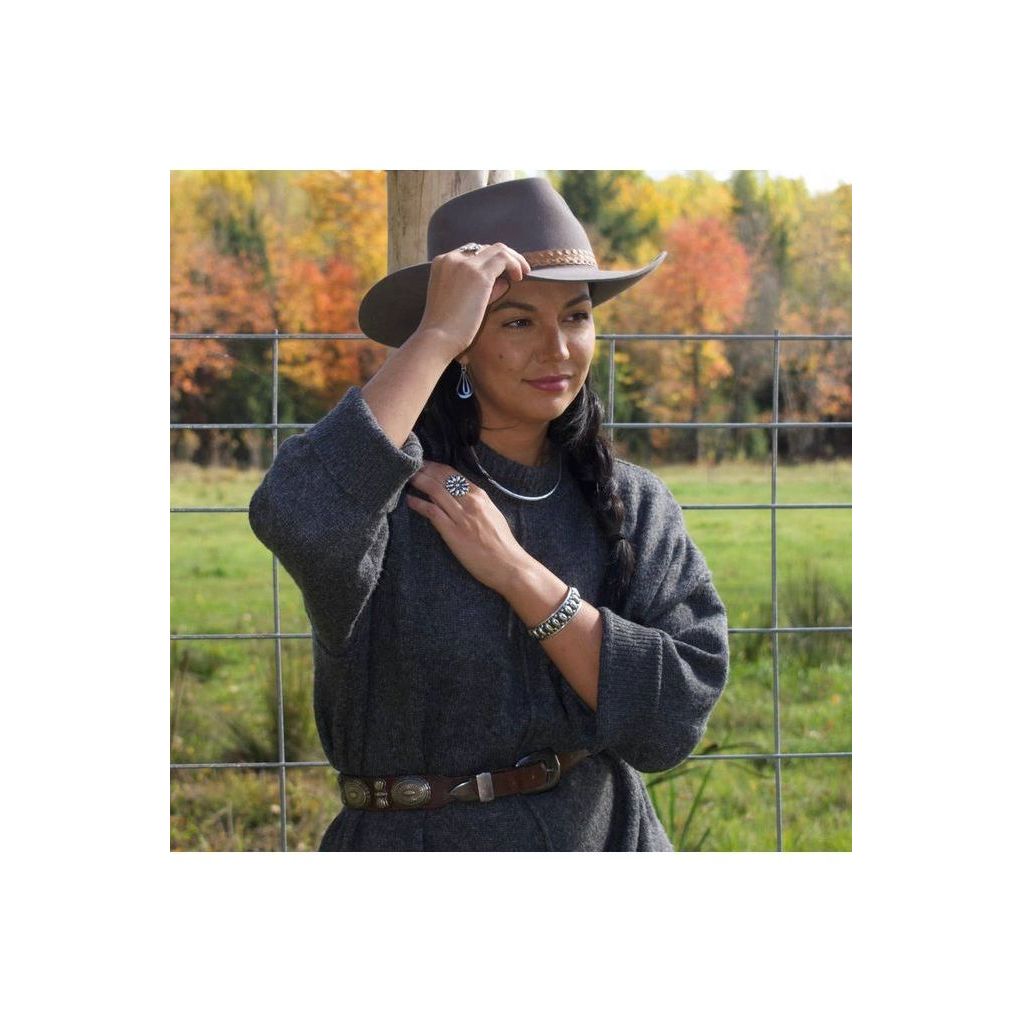 Western Sterling Silver Oxidized Cuff - DUNE + SALT
