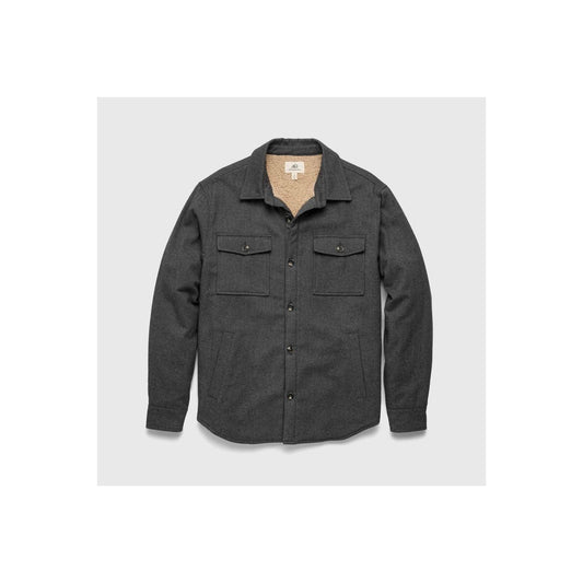 Skip Sherpa Shirt Jacket - Charcoal Heather - DUNE + SALT