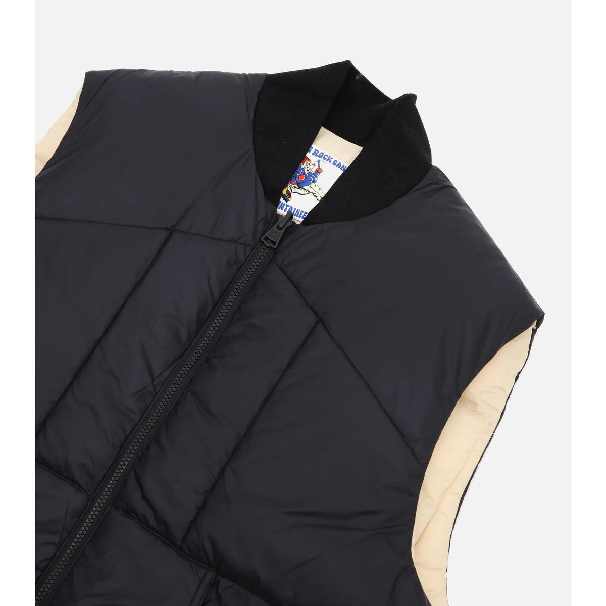 Men's Minarets Vest in Black Licorice from Big Rock Candy Mountaineering, featuring durable fabric and stylish design.
