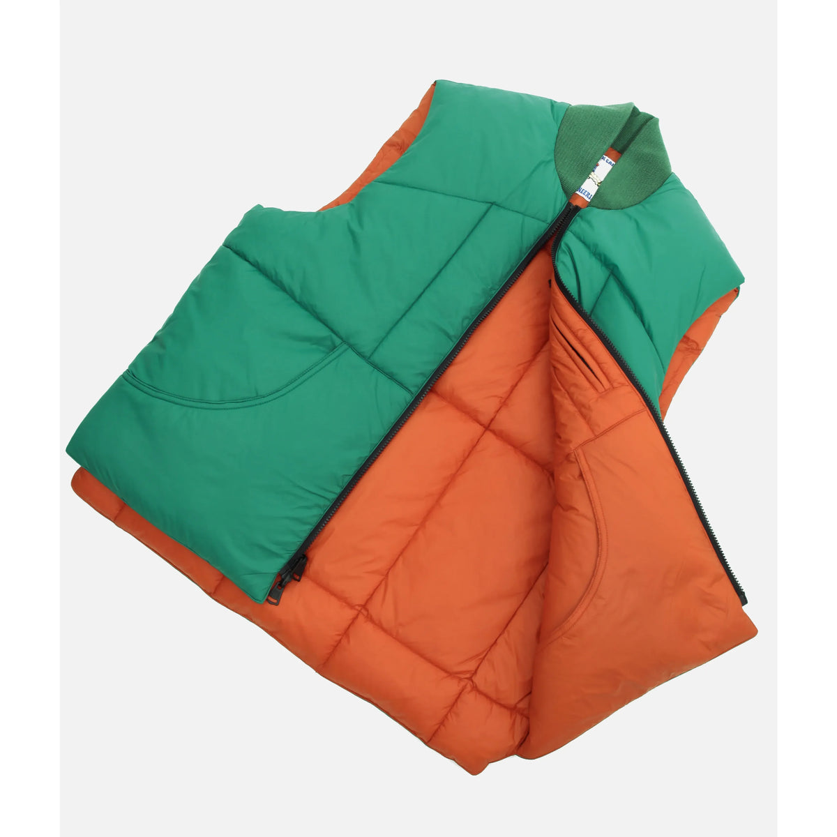 Men's Minarets Vest by Big Rock Candy Mountaineering in Pickle color, featuring lightweight insulated design and outdoor-ready style.