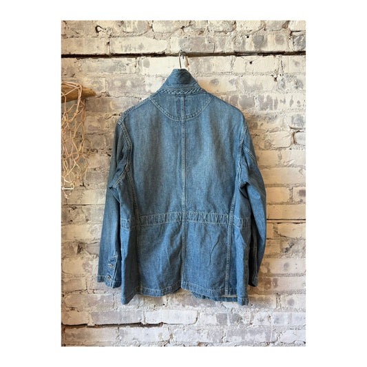 11 oz CO/LI Denim Coverall Jacket - Blue - DUNE + SALT