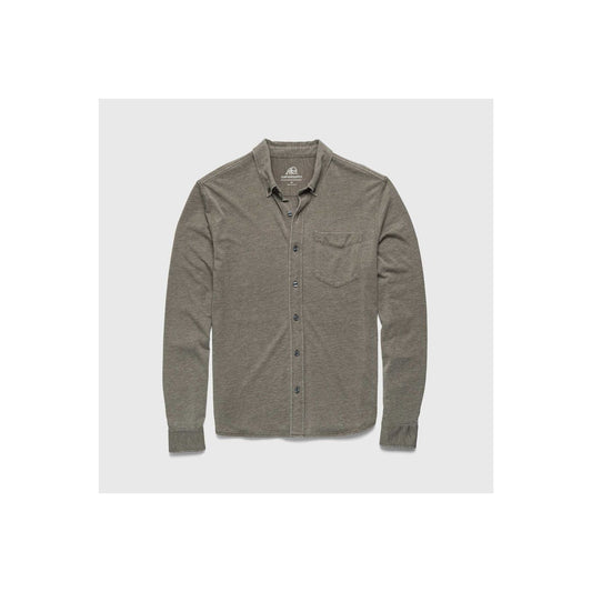 Anthony Burnout Shirt - Olive Night - DUNE + SALT