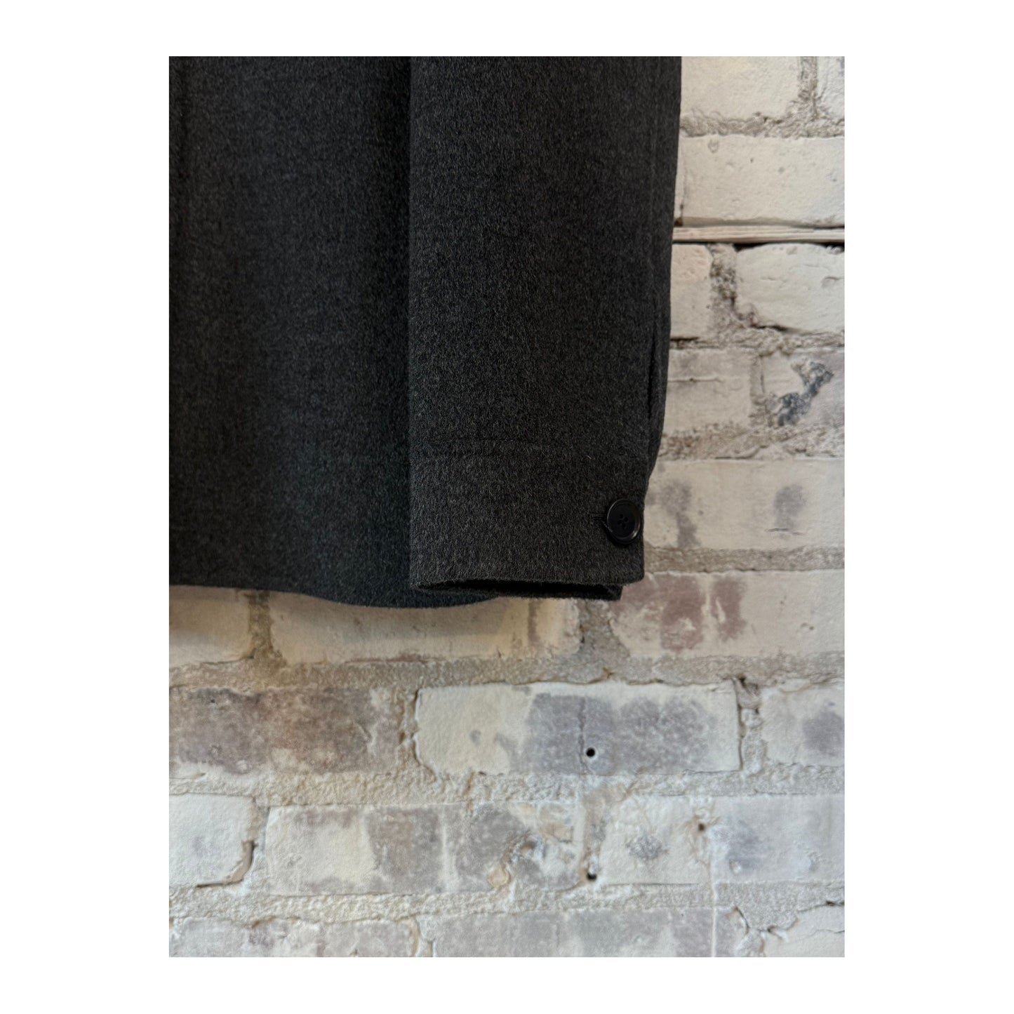 Double Faced Wool Shirt Jacket - Charcoal - DUNE + SALT