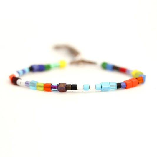 Julie Rofman Fiesta bracelet, colorful beaded accessories with vibrant patterns, stylish jewelry for festive occasions