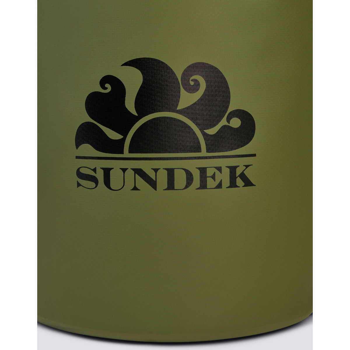 Men's Sundek 20-liter water-resistant technical backpack in dark green with multiple compartments and adjustable straps.