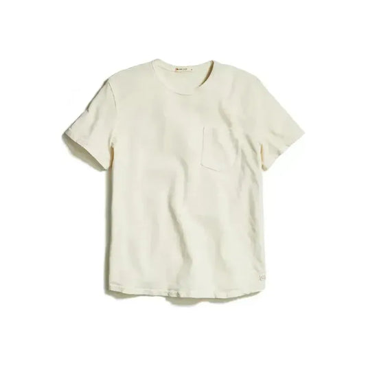 Vintage Heavy Slub Pocket Tee - Antique White - DUNE + SALT