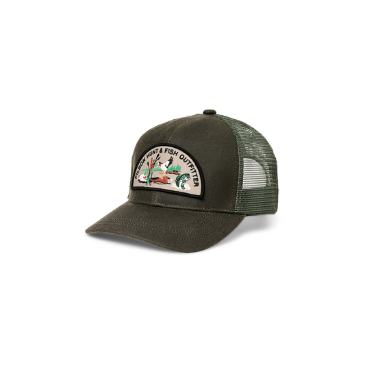 Logger Mesh Cap - Otter Green/Hunt Fish - DUNE + SALT