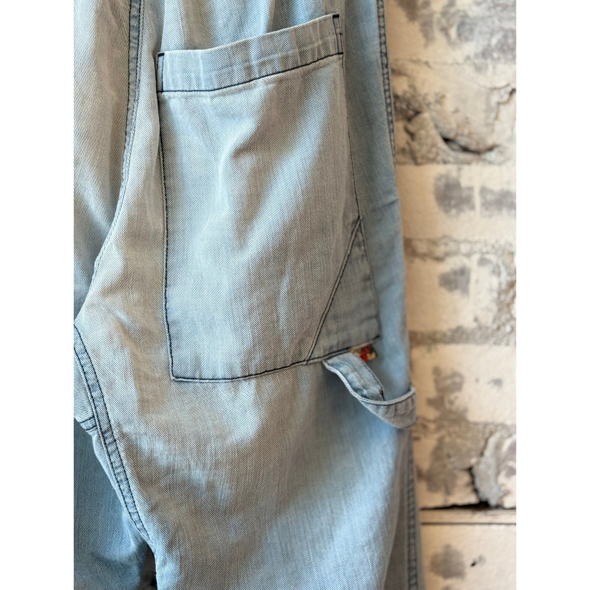 Women's Indigo French/Sailor San-Tropez Pant by Freecity, summerfade style, featuring relaxed fit and casual nautical design.