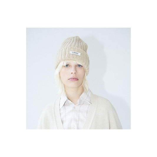 Le Bonnet Logo Beanie - Sand - DUNE + SALT