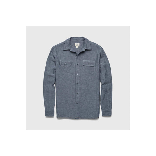 Zhu Double Gauze Shirt - Navy - DUNE + SALT