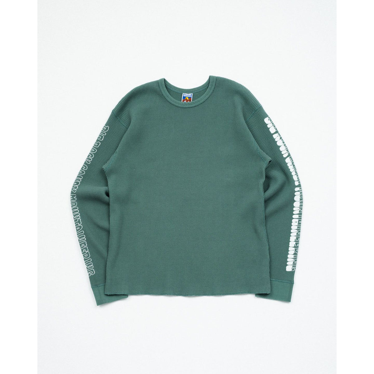 Men's gradient logo thermal top by Big Rock Candy Mountaineering featuring an artichoke green design and comfortable fabric.