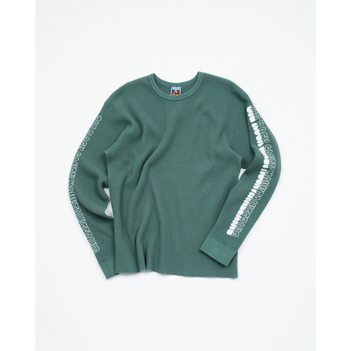 Men's gradient logo thermal in artichoke color by Big Rock Candy Mountaineering, showing the soft fabric and logo detail.