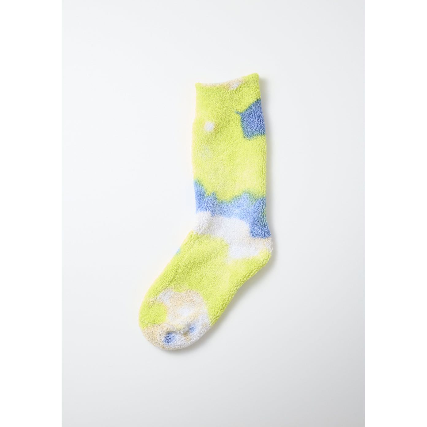 Tie Dye Pile Socks - Lime/Blue - DUNE + SALT