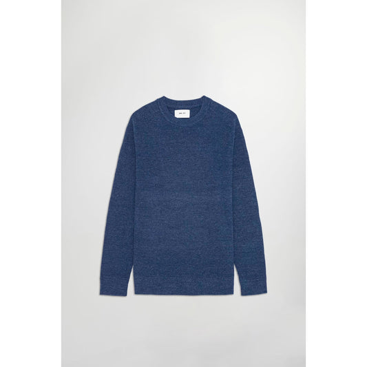 Kevin Ribbed Organic Cotton Sweater - Denim - DUNE + SALT