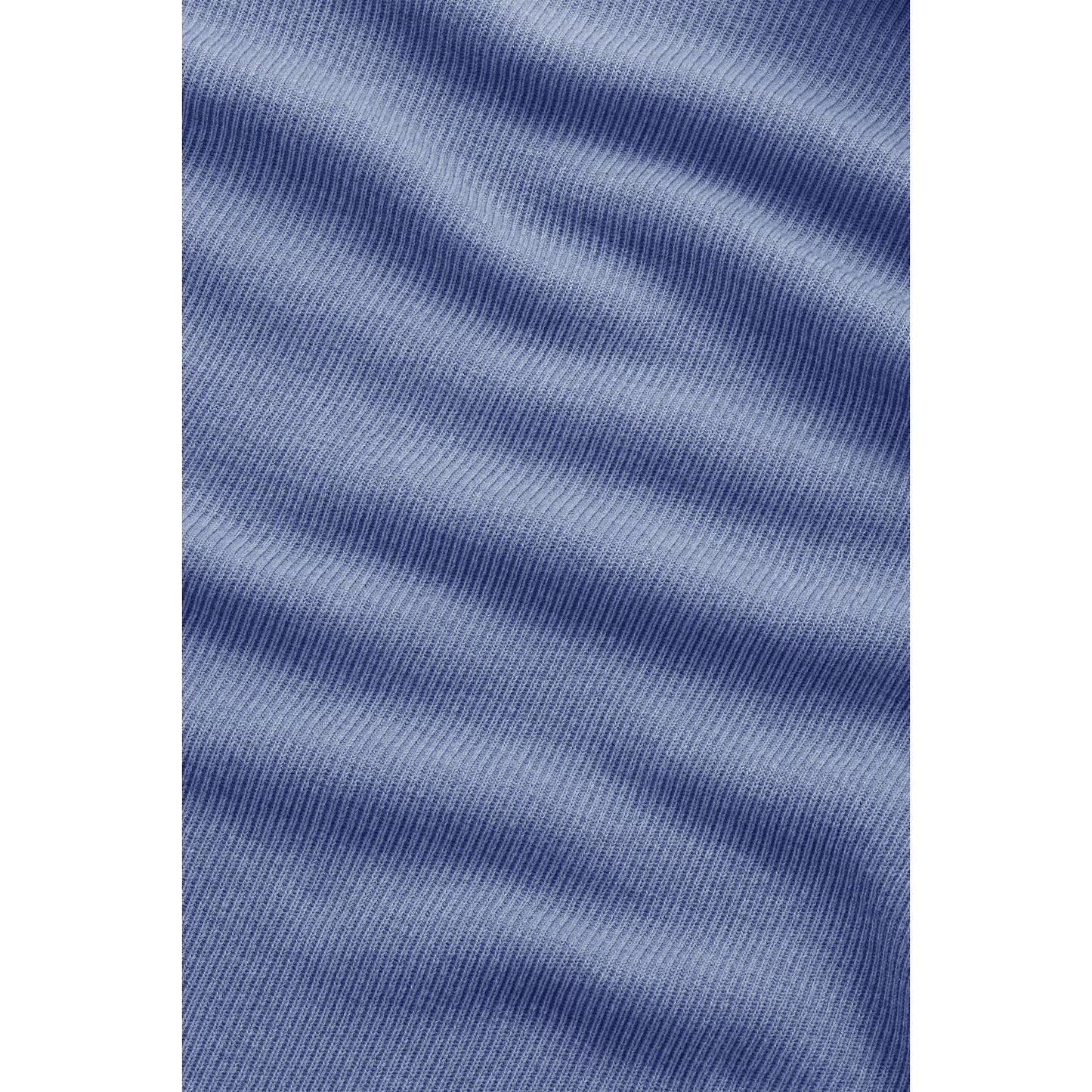 Kevin Ribbed Organic Cotton Sweater - Stone Blue - DUNE + SALT