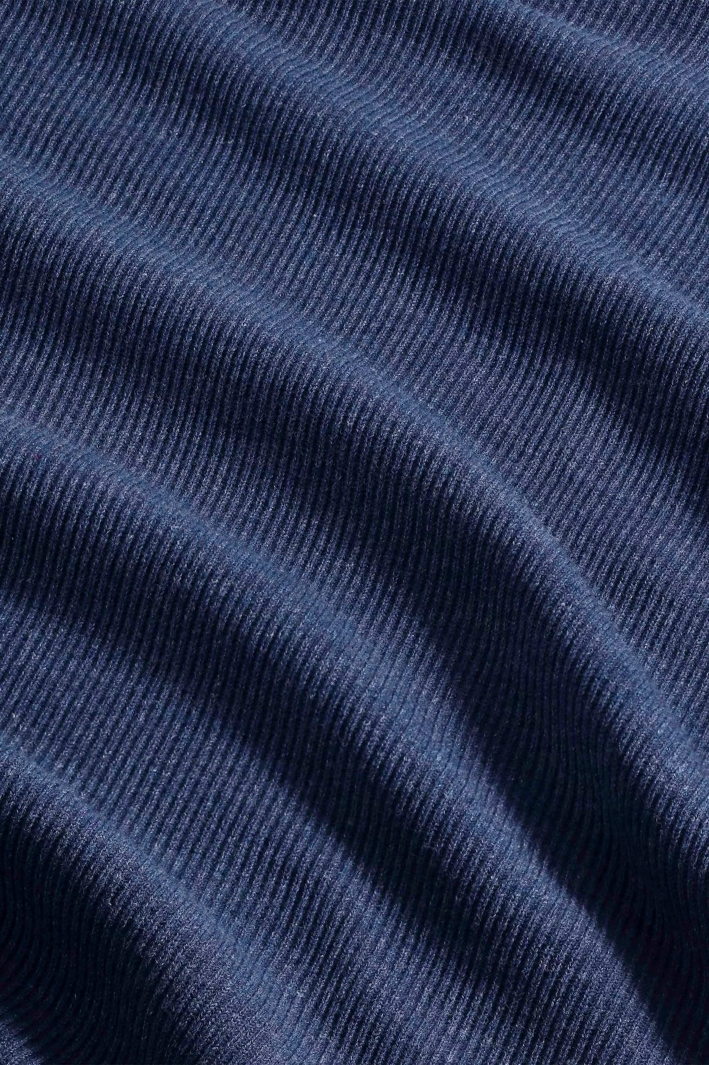 Kevin Ribbed Organic Cotton Sweater - Denim - DUNE + SALT