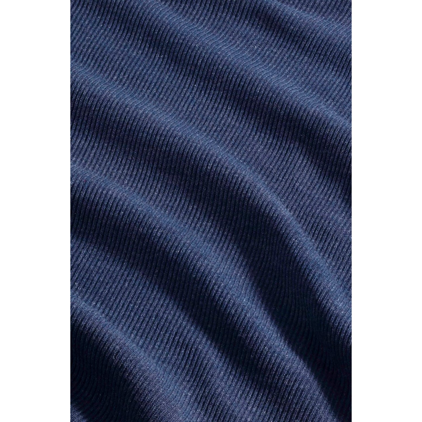 Kevin Ribbed Organic Cotton Sweater - Denim - DUNE + SALT