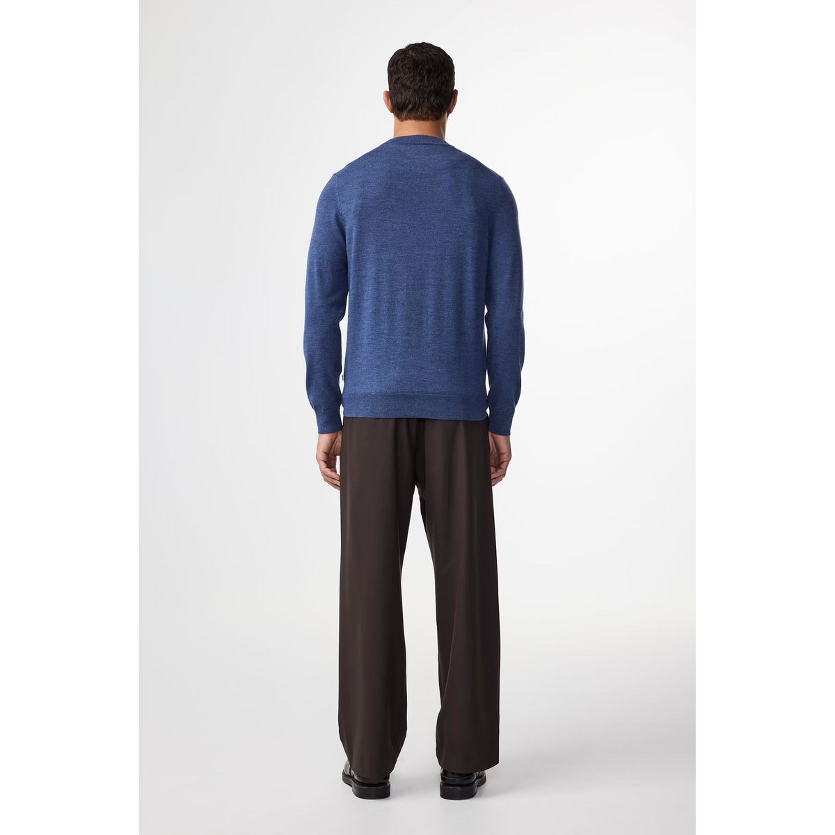 Men's Ted lightweight sweater by NN07 in Bering Sea color, soft knit fabric, casual fit, shown on a neutral background.
