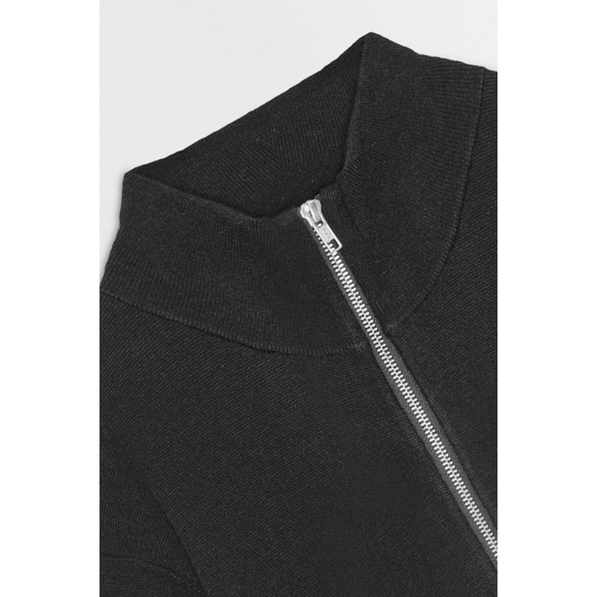 Men's Harald Wool Blend Sweater in black by NN07, featuring a cozy knit design and ribbed cuffs.