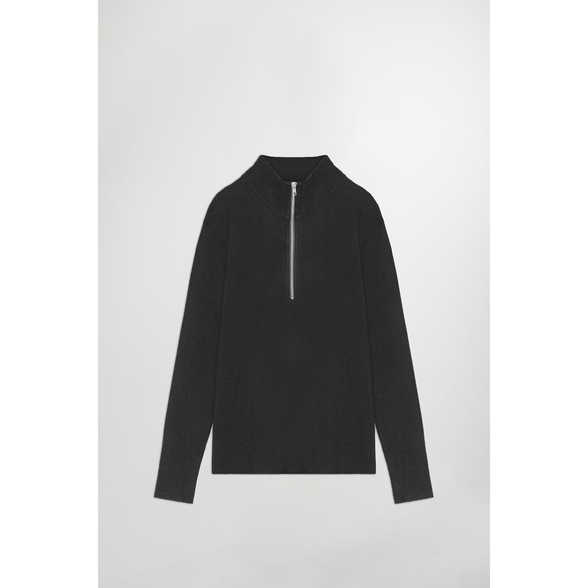 Men's black Harald wool blend sweater by NN07, featuring a classic fit and textured knit design.