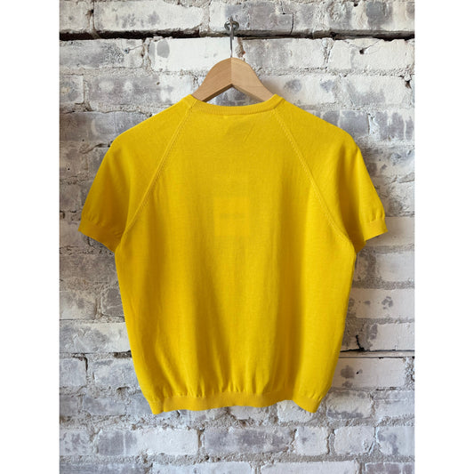 Pure Cotton Crewneck T-Shirt - Yellow - DUNE + SALT