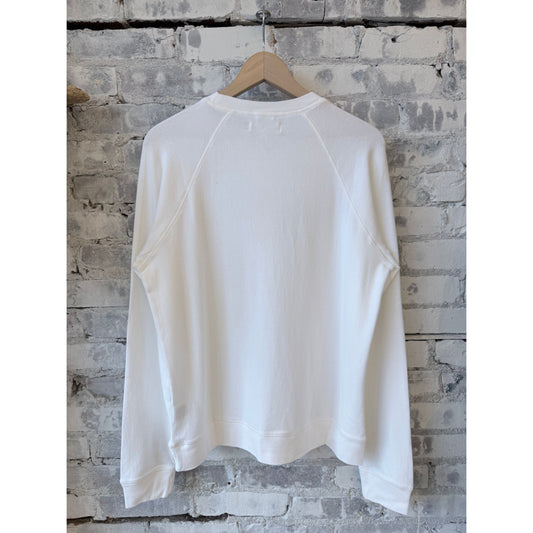 Lightweight Raglan Sweatshirt - White - DUNE + SALT