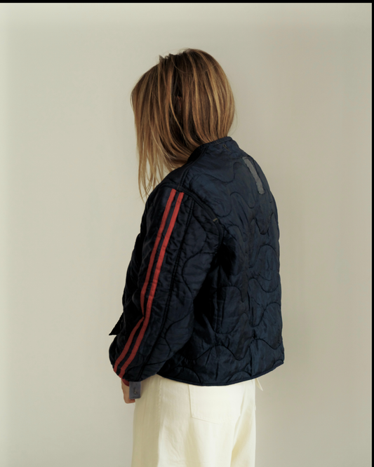 Track Liner - Navy/Burgundy