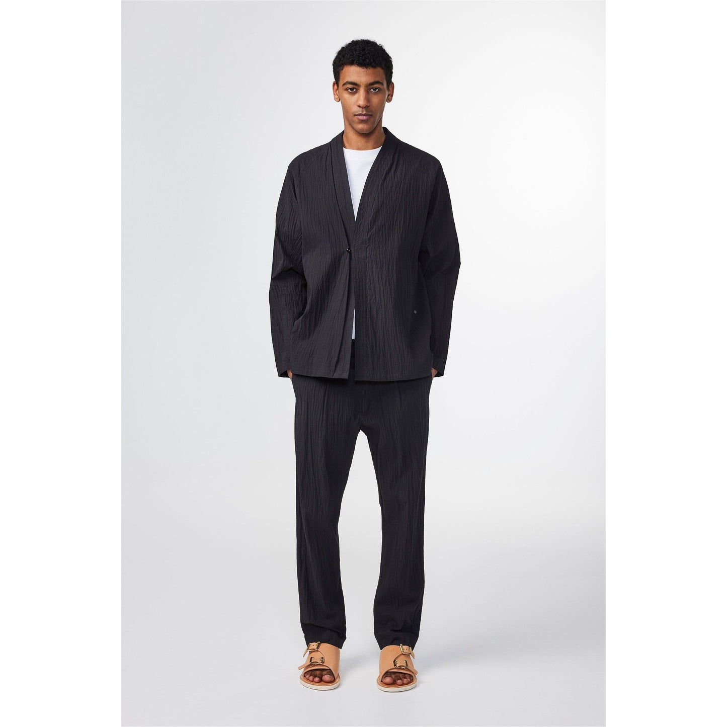 Bill Seersucker Trouser - Black - DUNE + SALT
