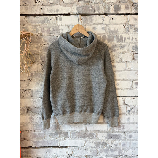 Men's gray Kepani Manchester 2 pullover hoodie with front pocket and drawstring hood, casual athletic style.