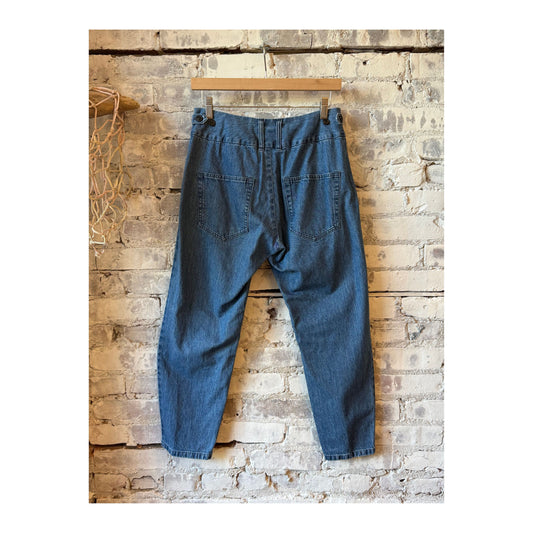 Tapered Denim Pant - Faded Blue - DUNE + SALT