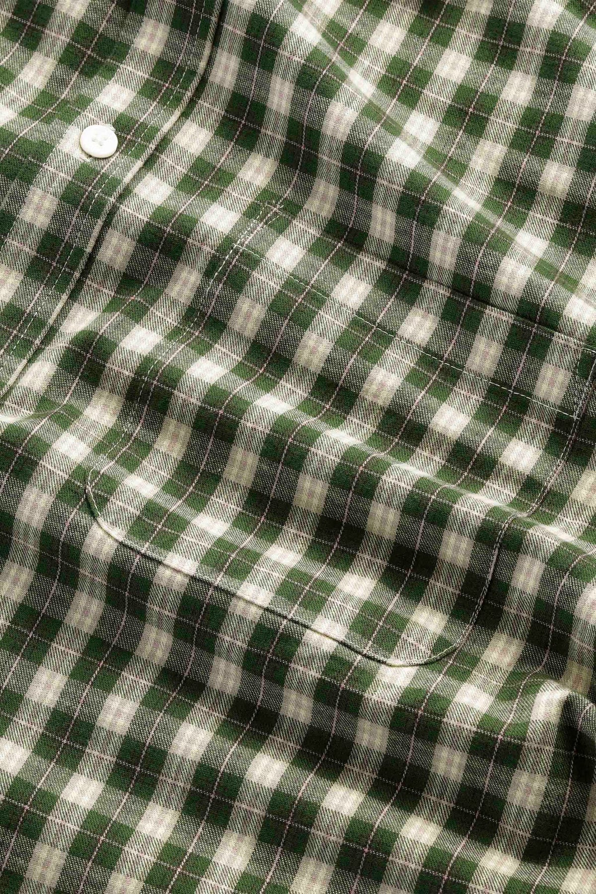NN07 Deon Flannel Shirt - Eden Green Dark Slate Gray