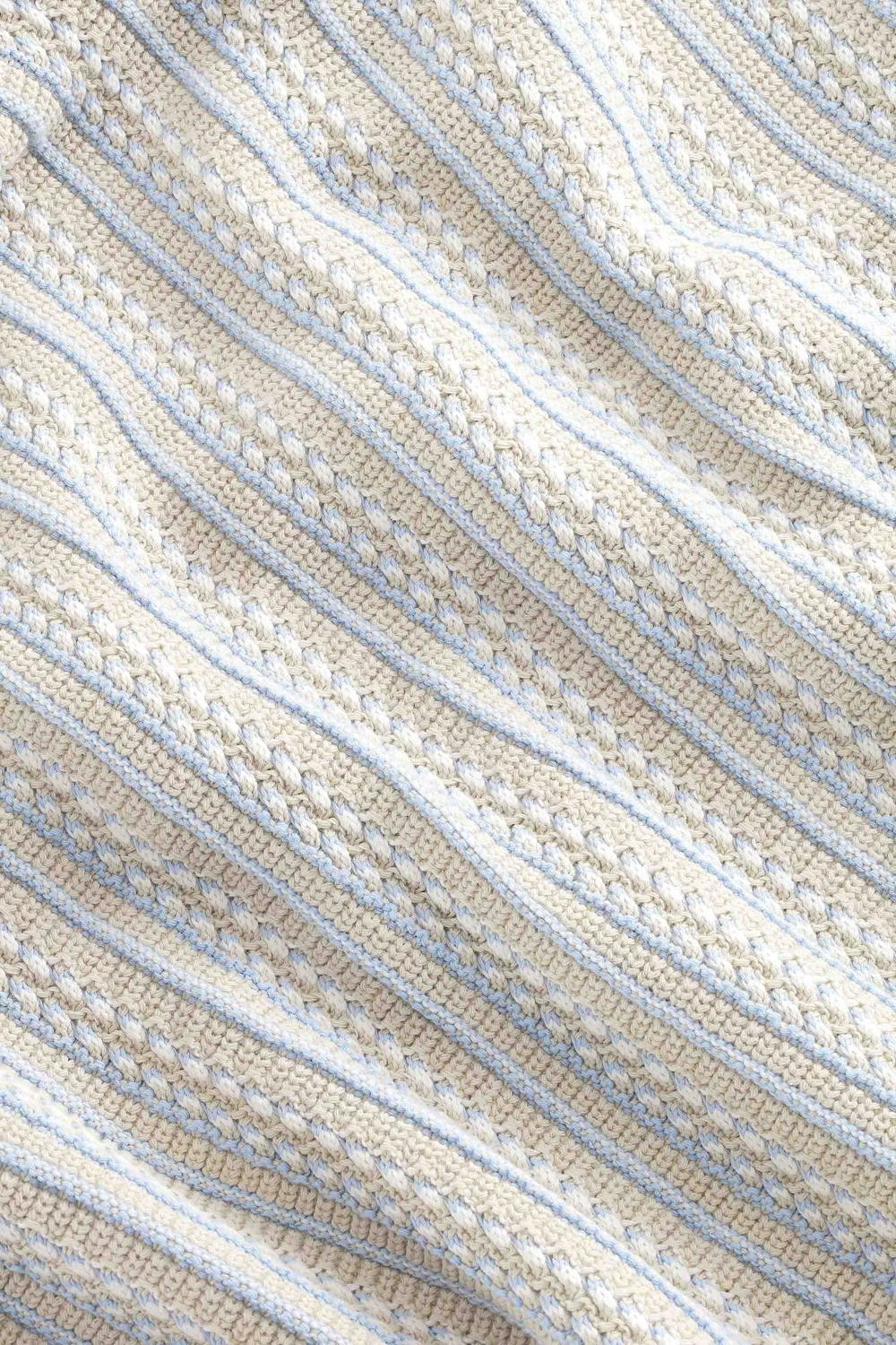 Jackie Polo Cardigan - White Pepper - DUNE + SALT