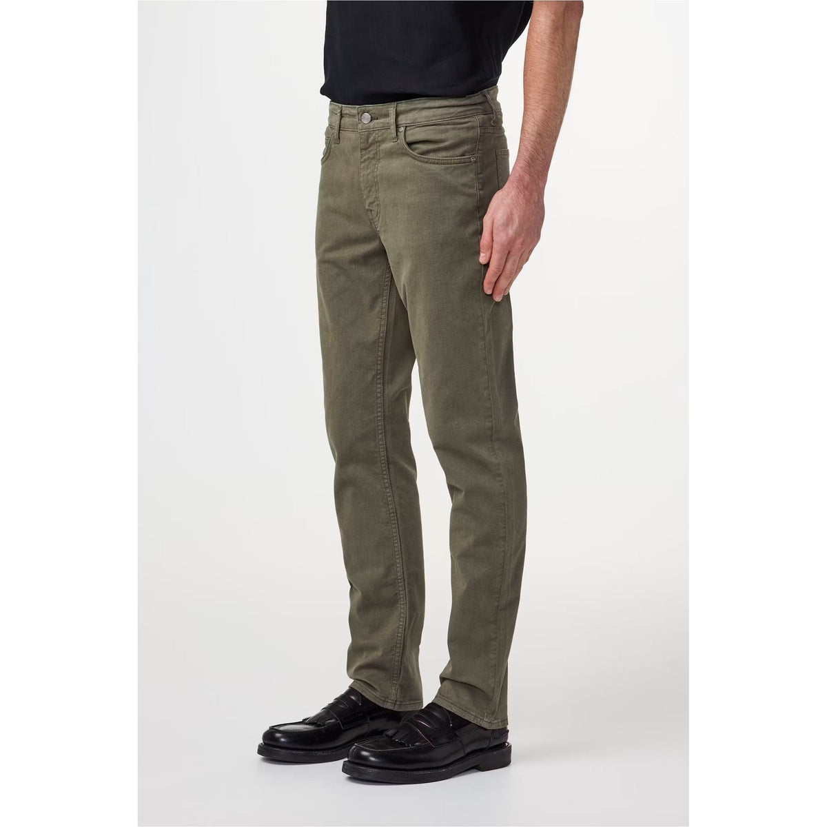 Men's NN07 Tony Classic Slim Fit Pant in Capers, showing the tailored slim fit and stylish fabric texture.