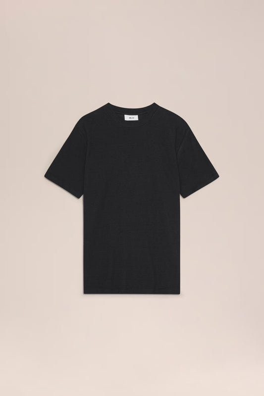 Clive Waffle-Knit SS Tee - Black - DUNE + SALT