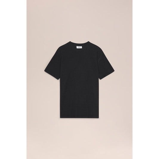 Clive Waffle-Knit SS Tee - Black - DUNE + SALT