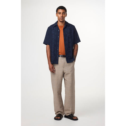 Julio Embroidery Shirt - Navy Blue - DUNE + SALT