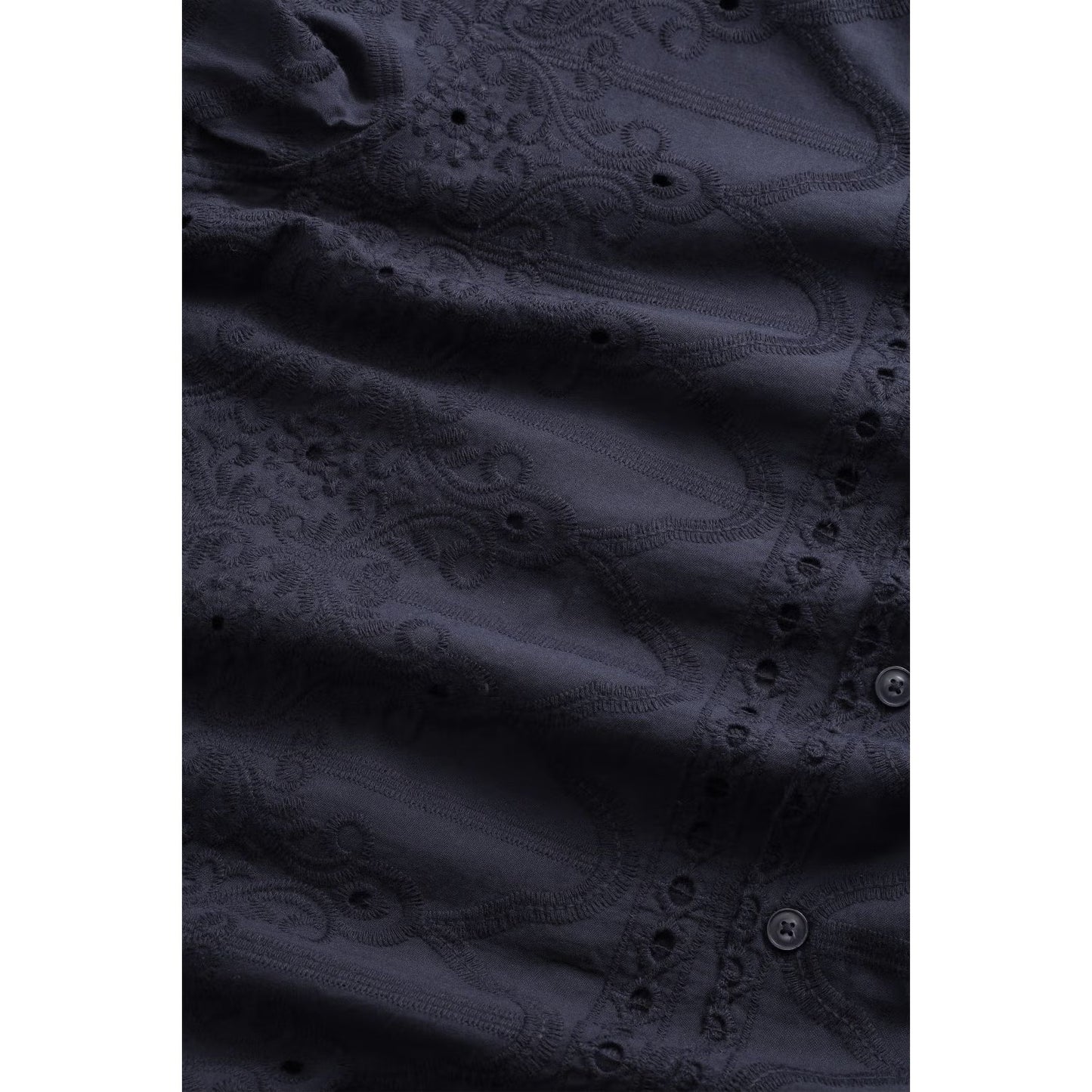 Julio Embroidery Shirt - Navy Blue - DUNE + SALT