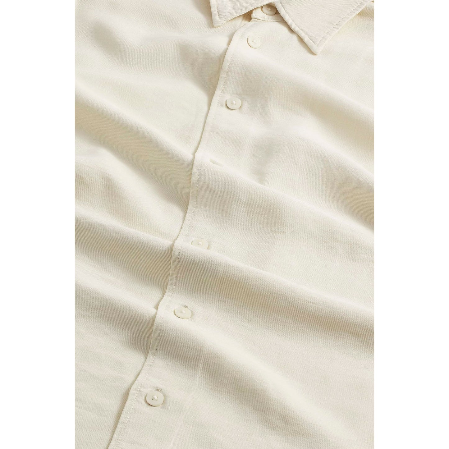 Colby Viscose-Blend Shirt - Ivory - DUNE + SALT
