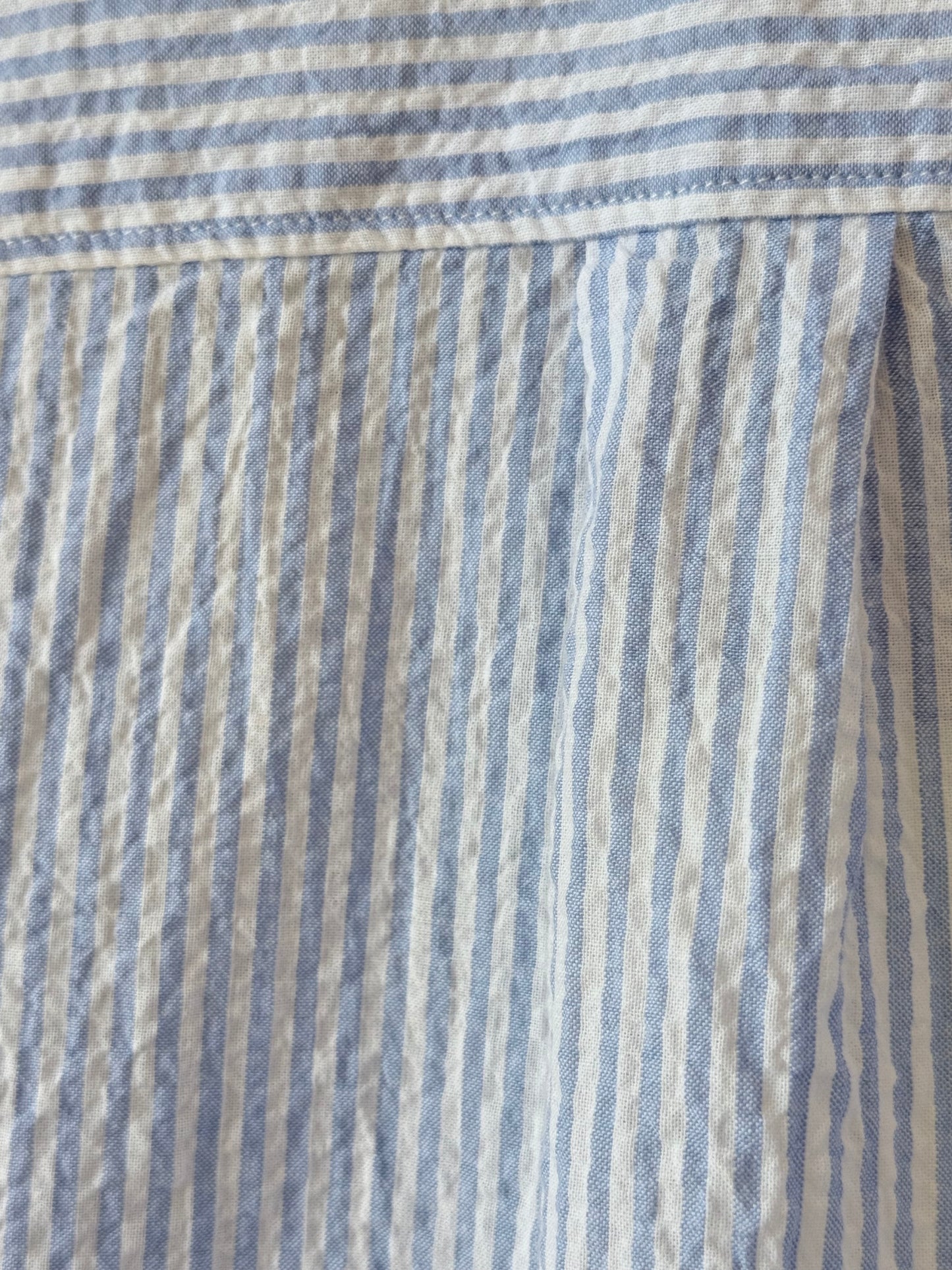 Hartford Women's Charlot Woven Shirt - White/Blue Dark Gray