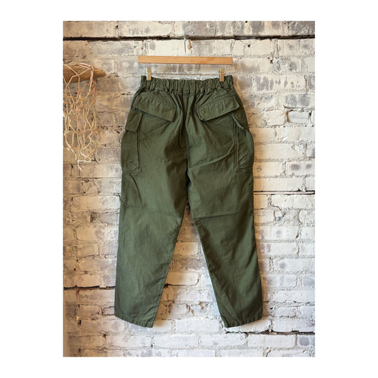 CO/LI Back Satin Pegtop Single Pleat Cargo Pants - Olive - DUNE + SALT